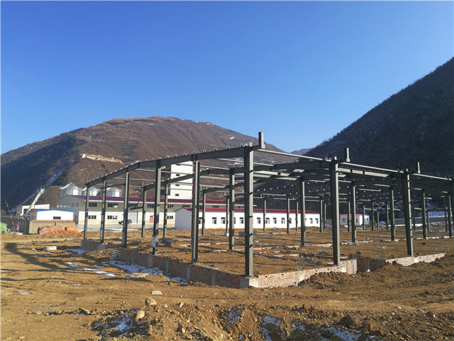 甘肃宕昌钢结构厂房